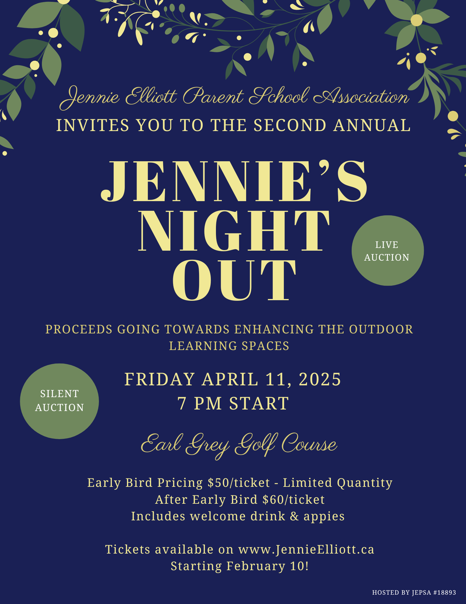 Jennies Night Out Invite