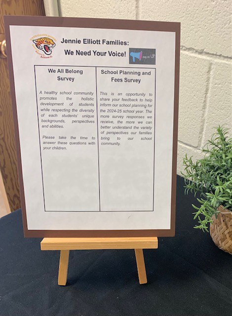 Jennie Elliot School Survey